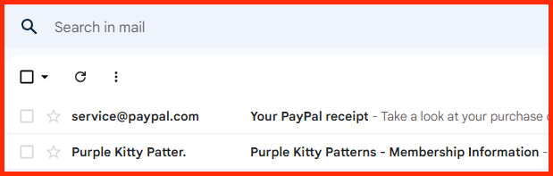 Purple Kitty purchase summary